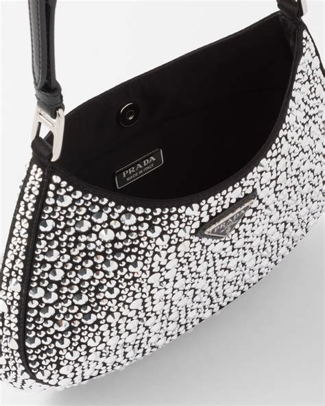 prada rhinestone cleo|Prada cleo satin.